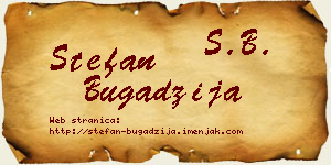 Stefan Bugadžija vizit kartica